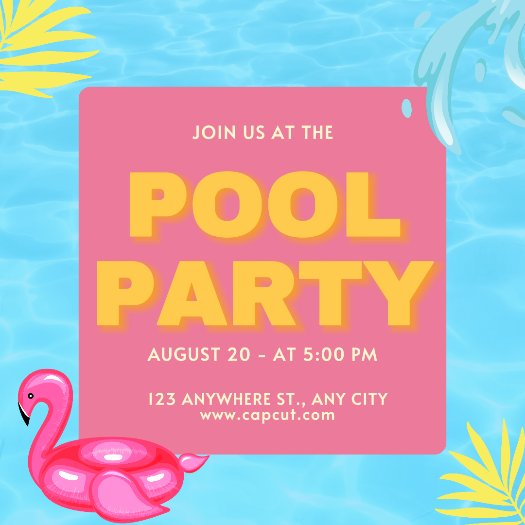 Posting Instagram Kreatif Pesta Kolam Renang Olahraga Dan Cocok