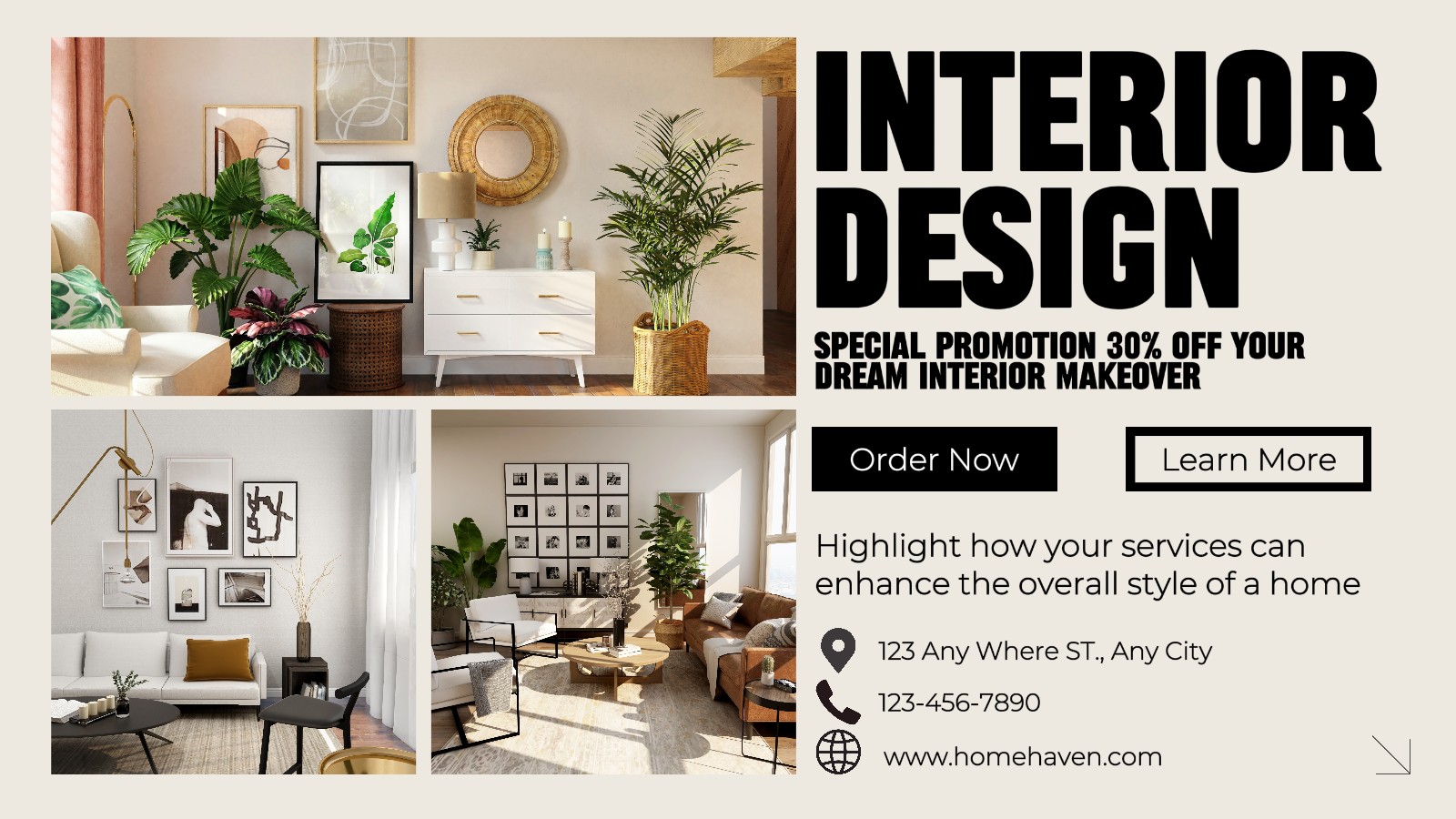 Promoción del diseño de interiores del hogar Twitter