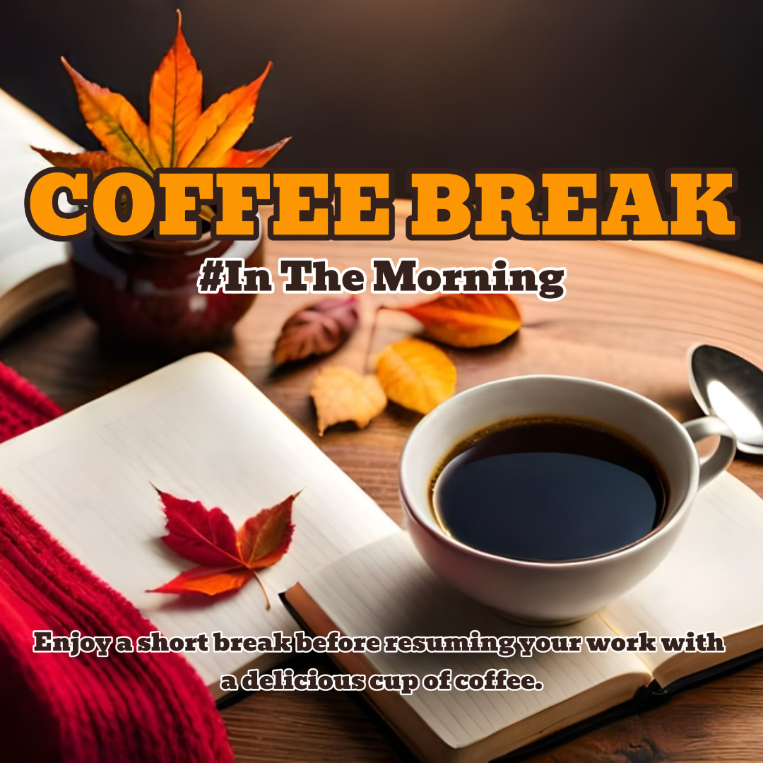 Lebensmittel und Getränke Kreatives Poster Täglicher Gruß Kaffeepause