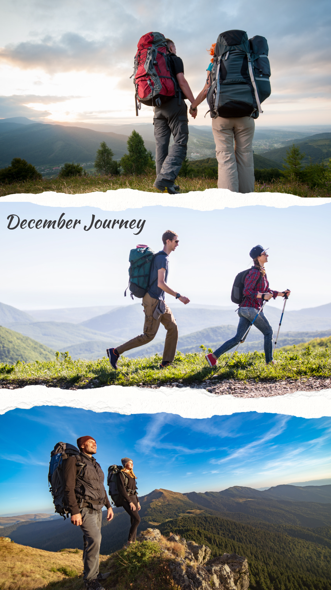 Nicht-Marketing-Fotocollage-Reise