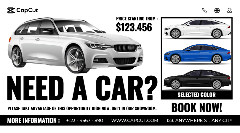 Facebook Ads Car Sale Marketing Poster
