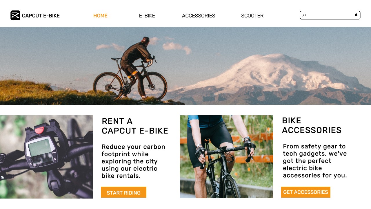 bike rentals, sales and repair instagram story