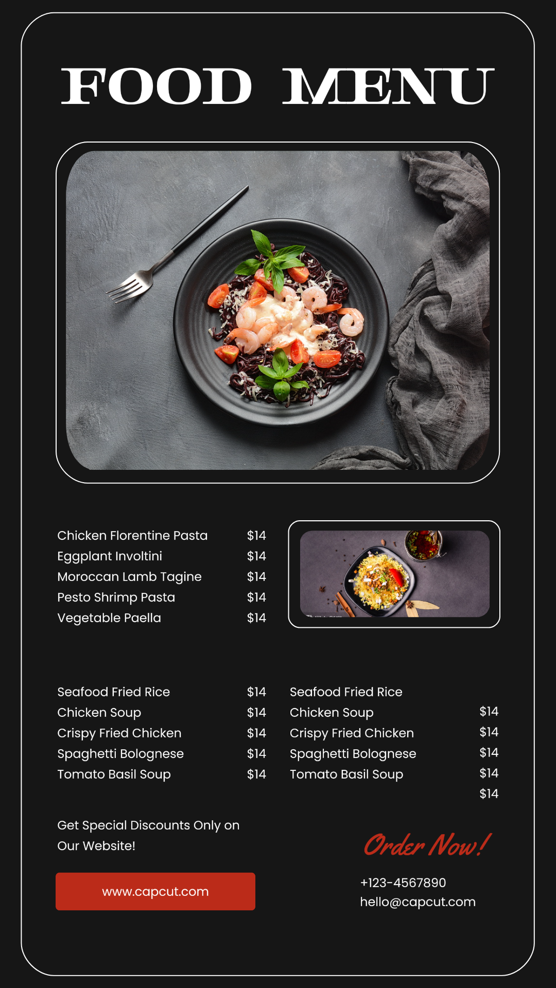 Food and Beverage  Food Menu Instagram Story