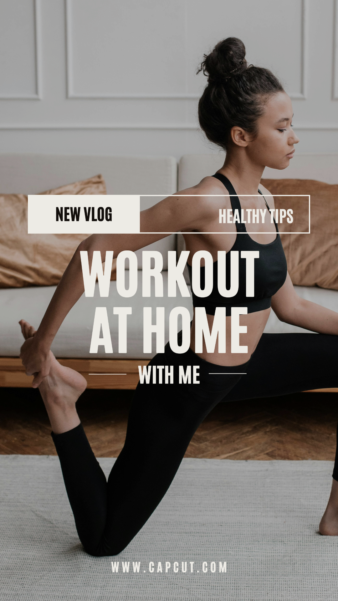 Tiktok Thumbnail Training zu Hause täglich vlog