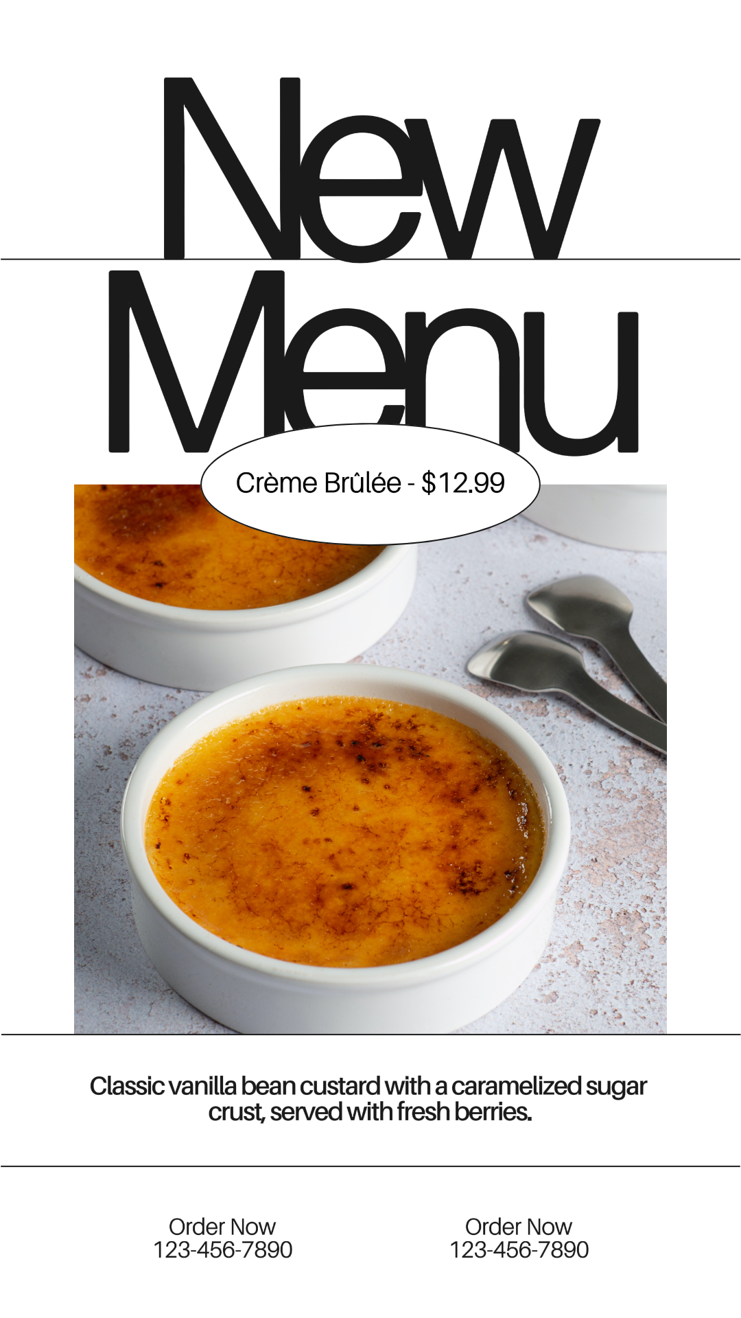 Comida Novo Menu Tiktok Post