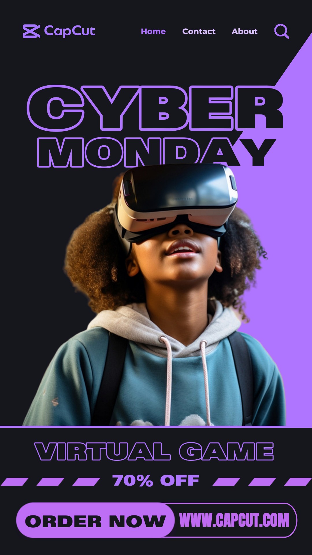 Página Virtual Game Cyber Monday