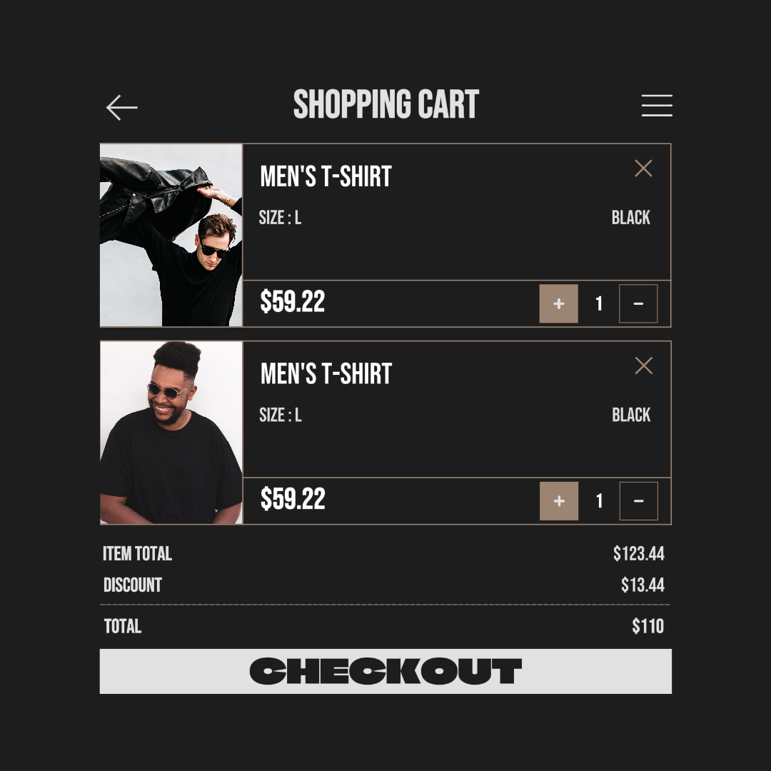 2024hot Shopping Cart Men's Clothes