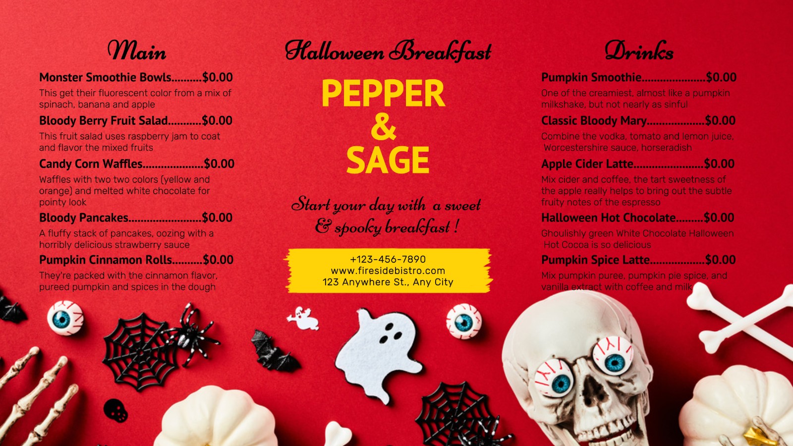 Menu Makanan Halloween Sarapan Posting Twitter