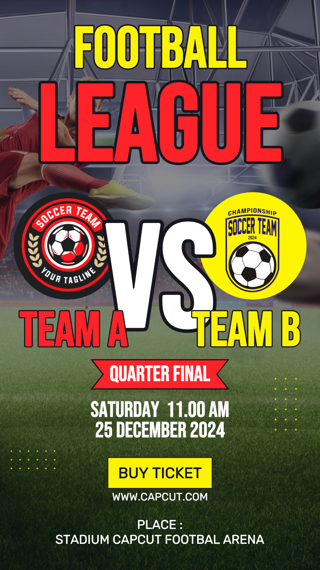 Match de football - Ligue de football