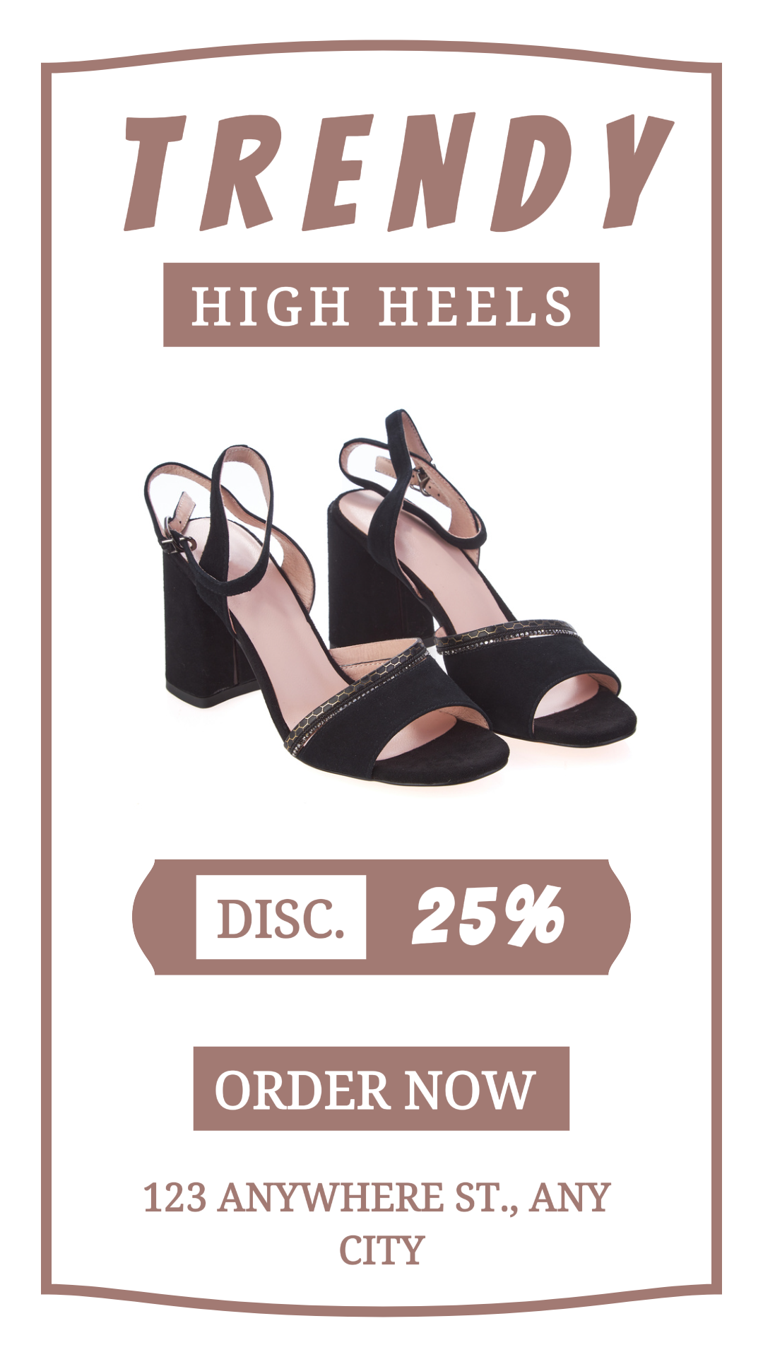 Promosi Sepatu Hak Tinggi Trendi