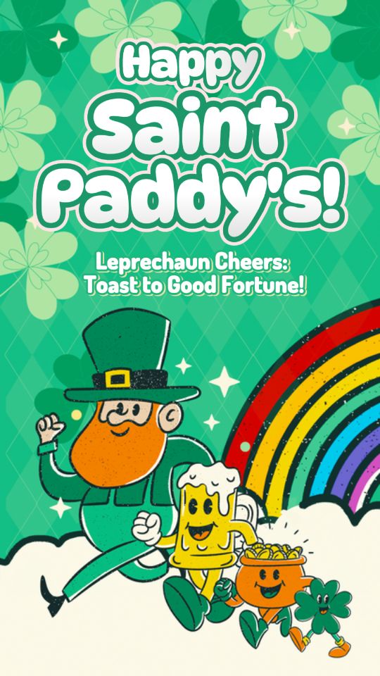 Salam Hari St. Patrick IG Story Cheers