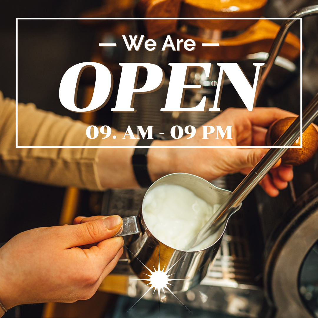 business and office creative poster instagram post we are open white