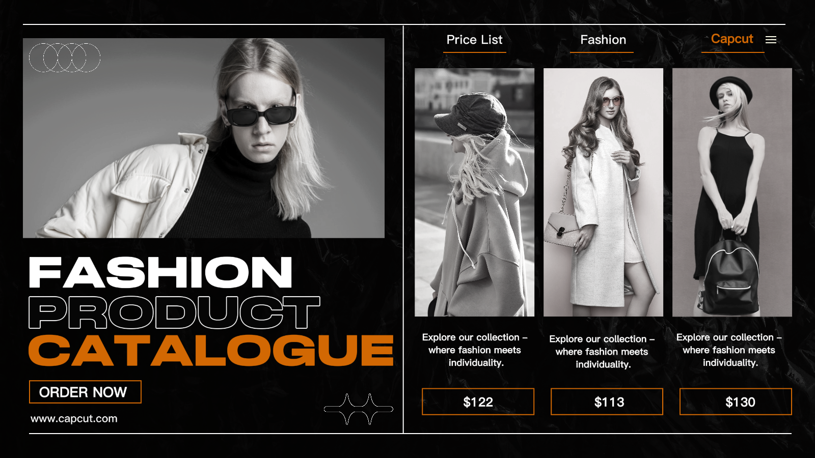 Mode Produktkatalog Modern Twitter Post