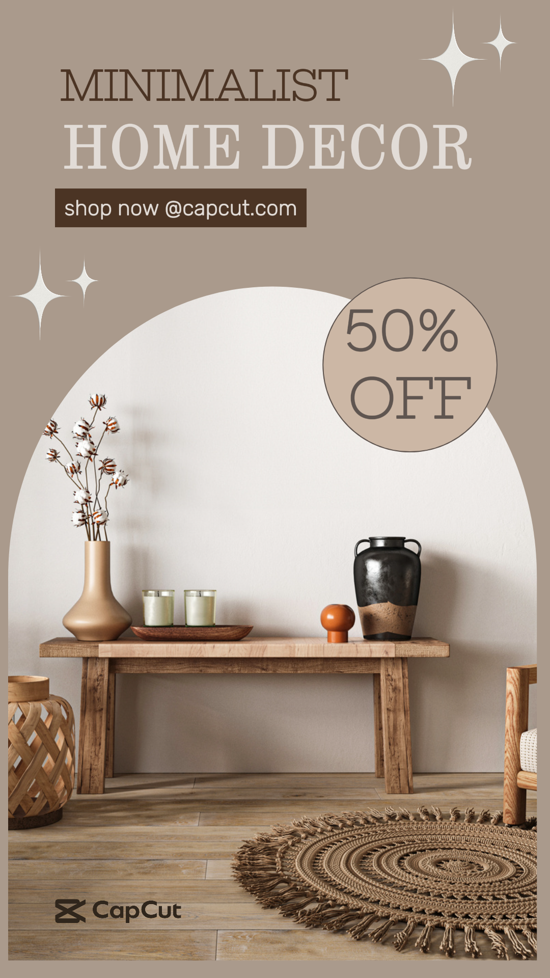 Poster Rumah Tangga -Pemasaran TikTok Minimalis Dekorasi Rumah