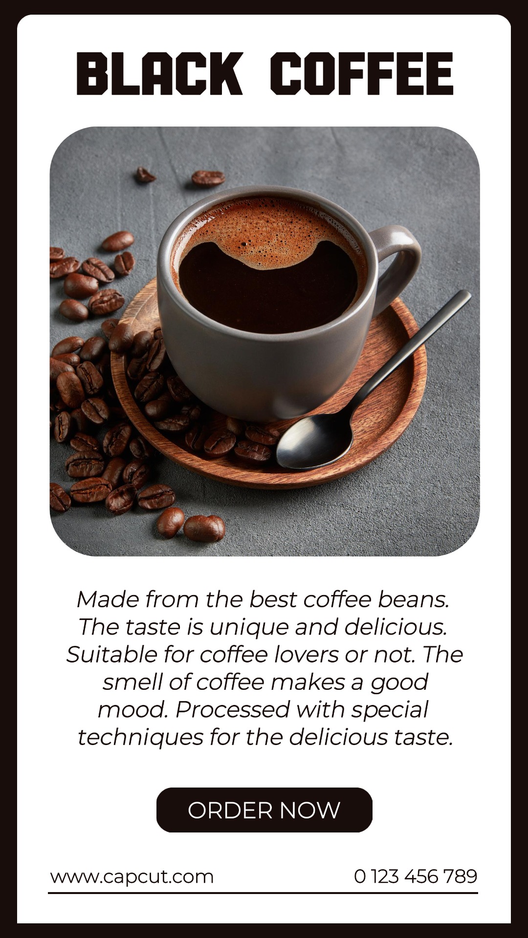 Coffee Product Display Instagram Story