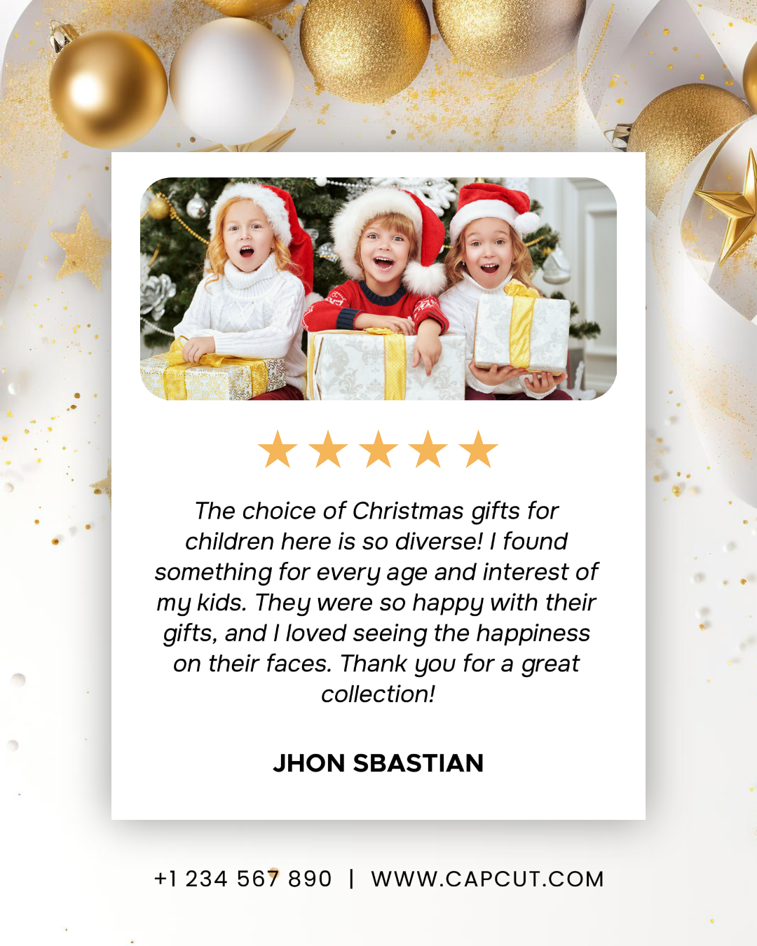 Customer Feedback Christmas Product Instagram Portrait