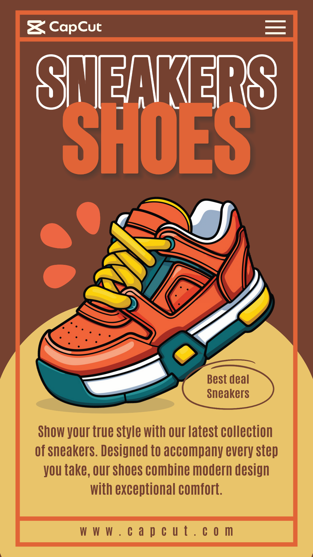 Clothing & Shoes Marketing Poster Product Display Tiktok