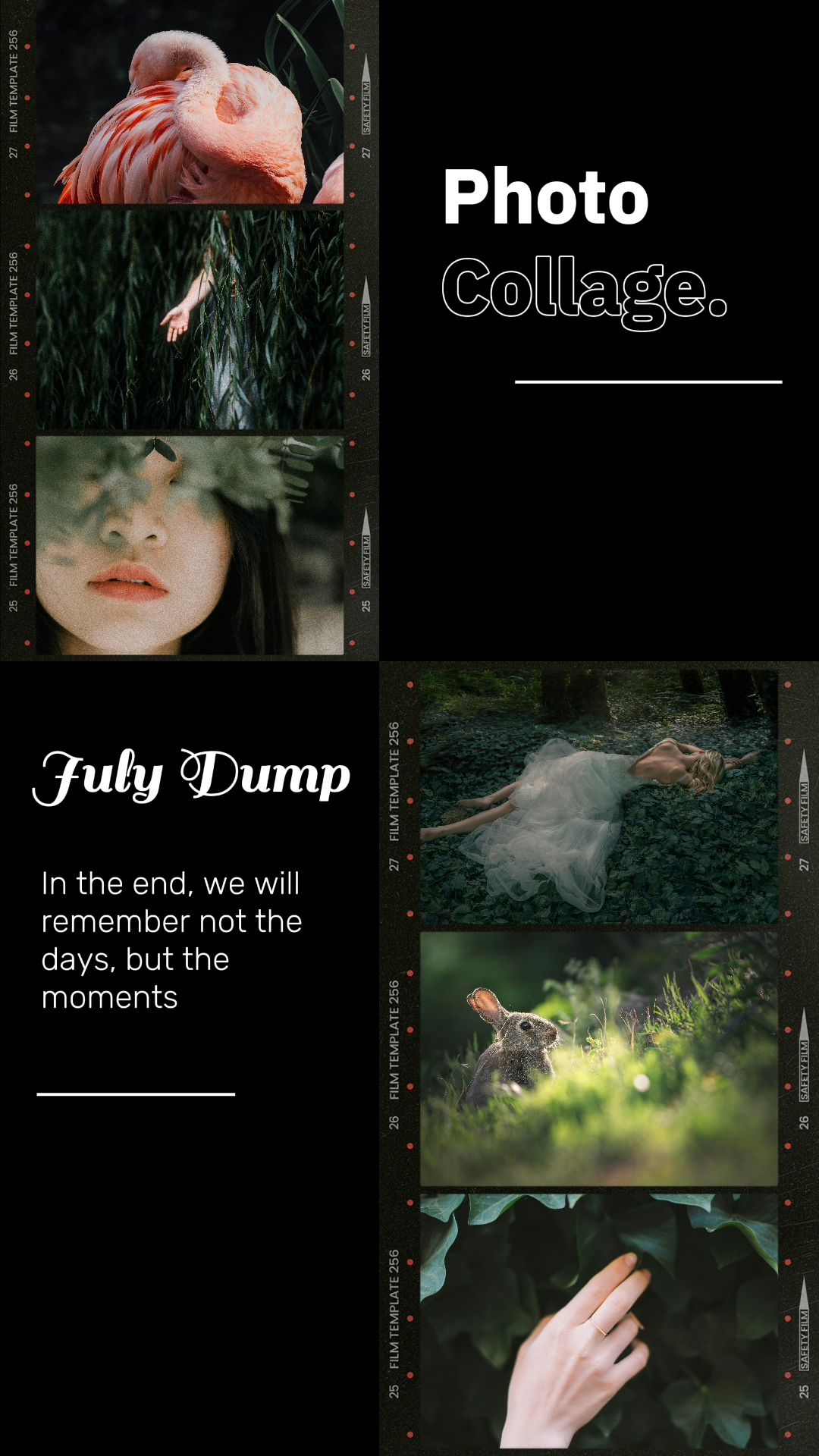 Kolase Minimalis - Poster Kreatif Instagram Story Album Foto Pribadi