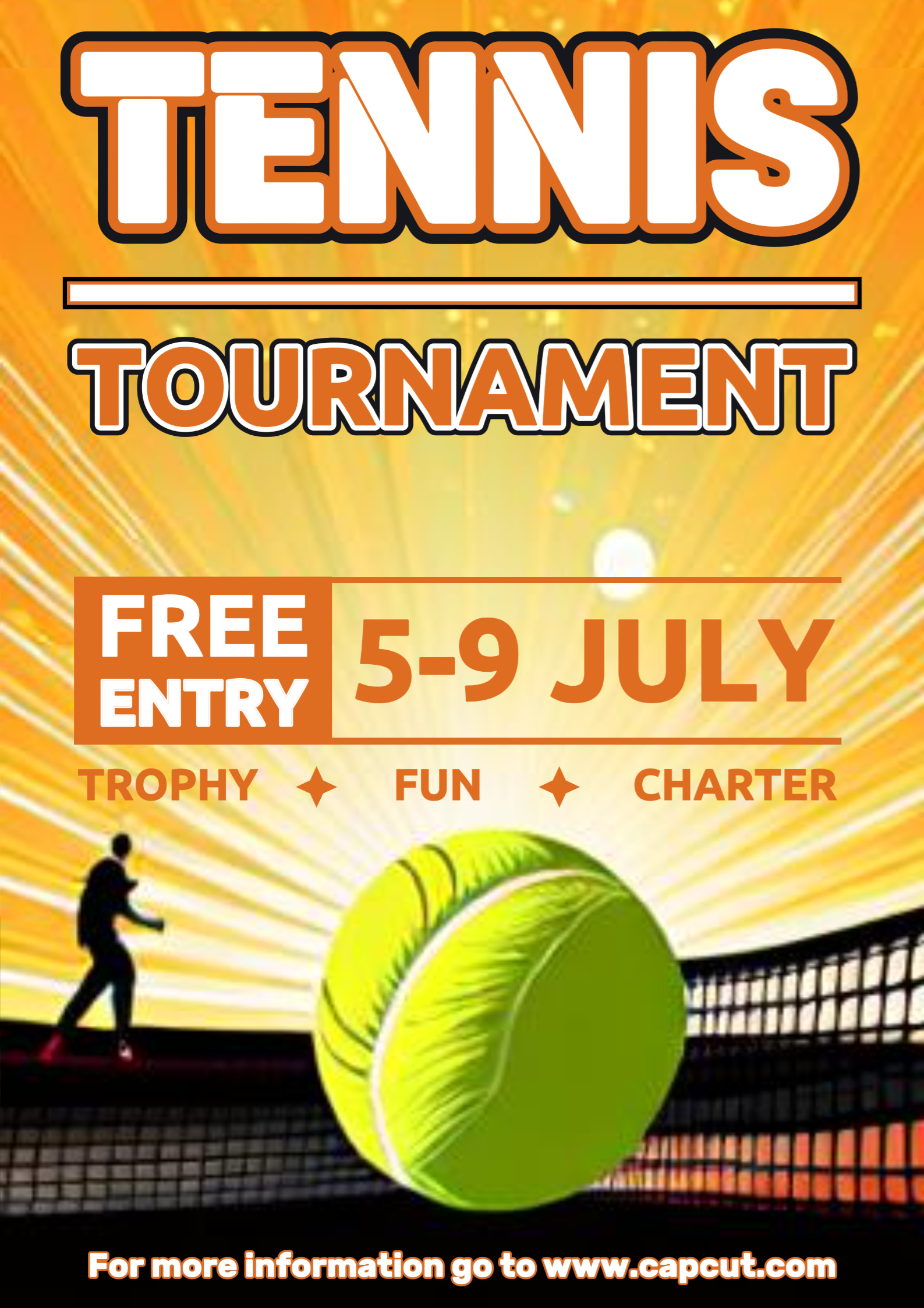 Non-Marketing Campus Poster Tennis Tournament