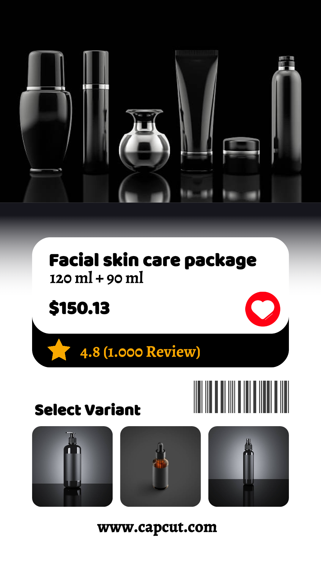 Skincare Collection Instagram Story Style Box