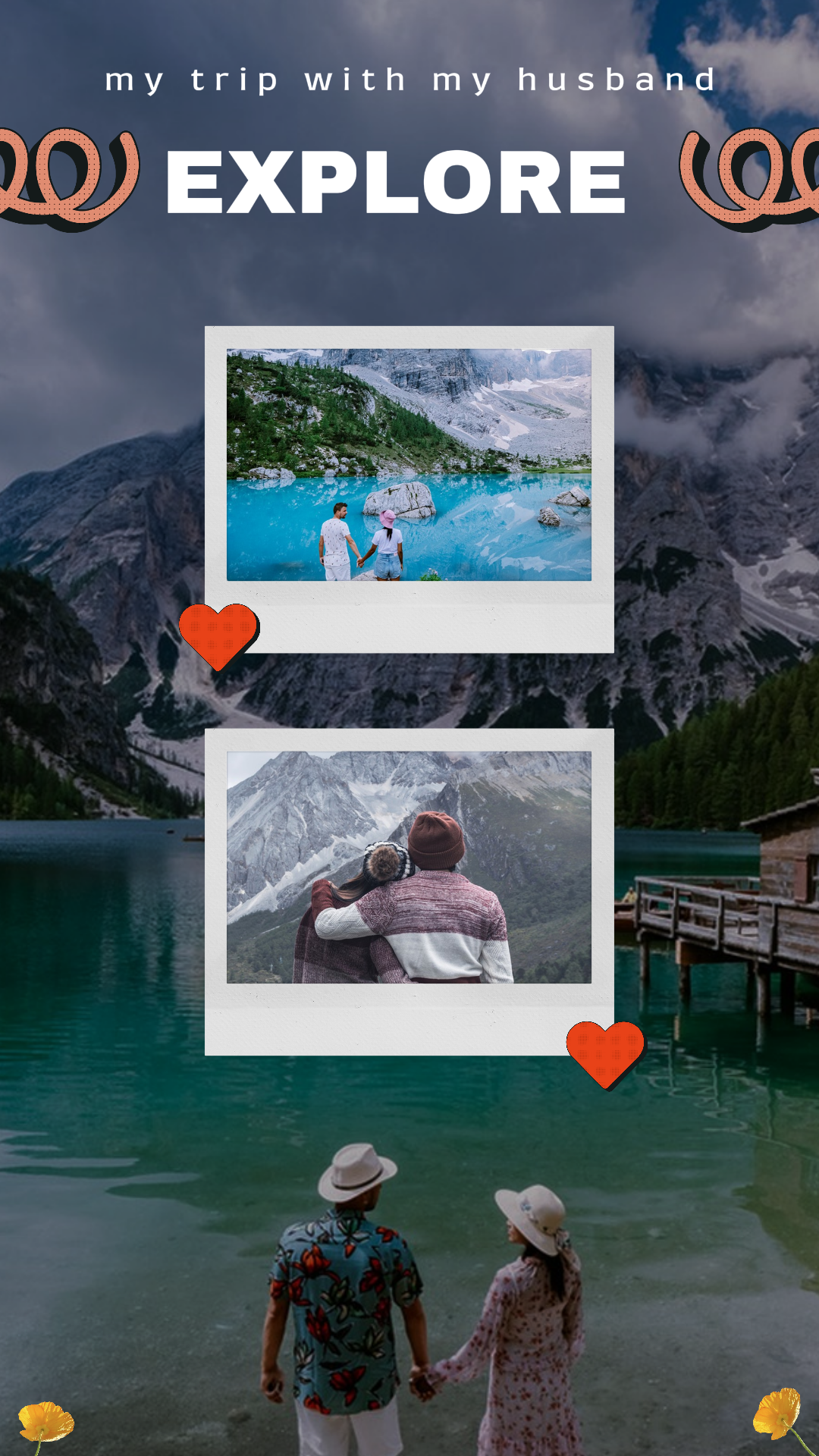 tiktok thumbnail creative poster trip with love