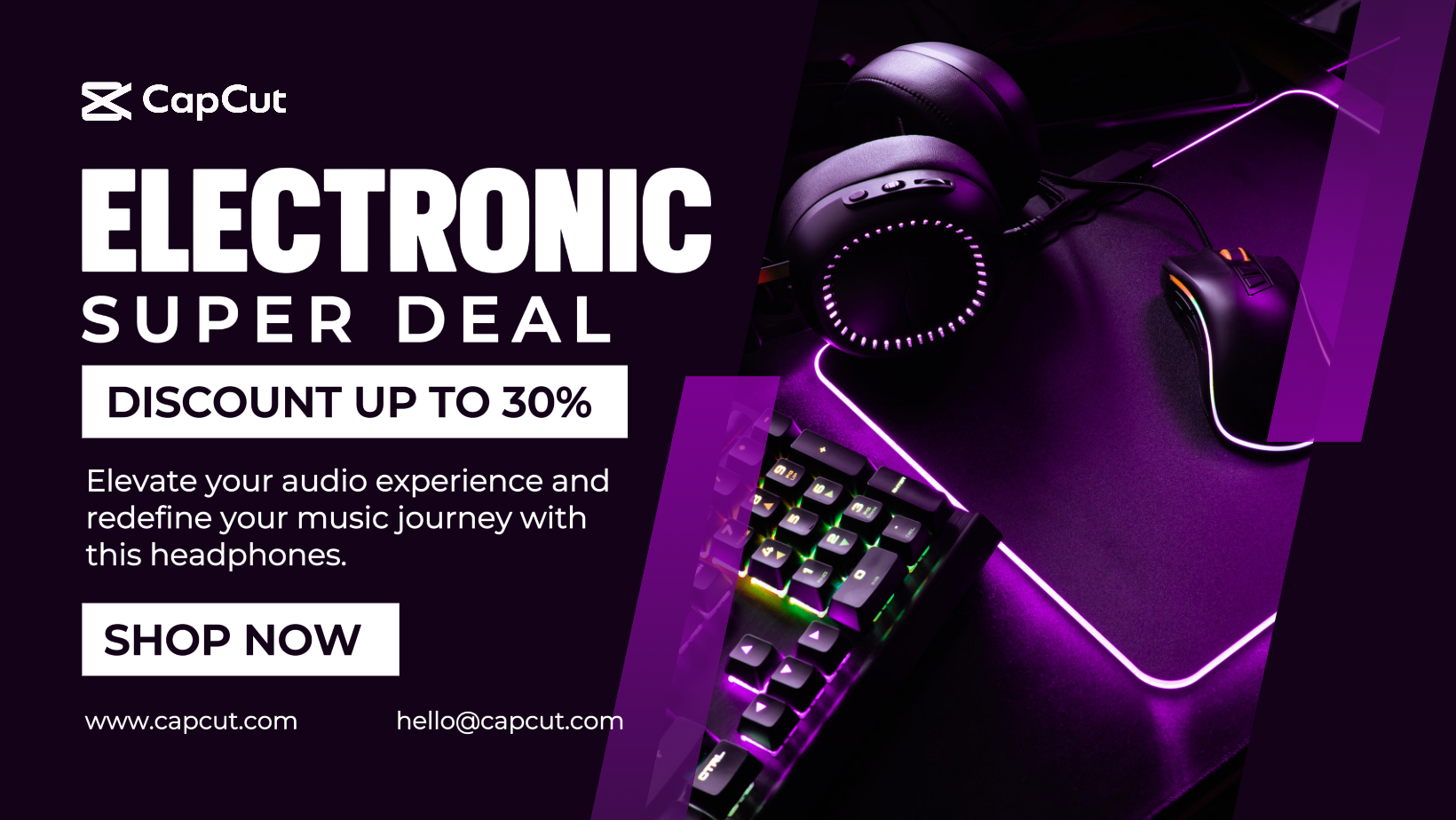 Electronic Promotion Facebook Cover