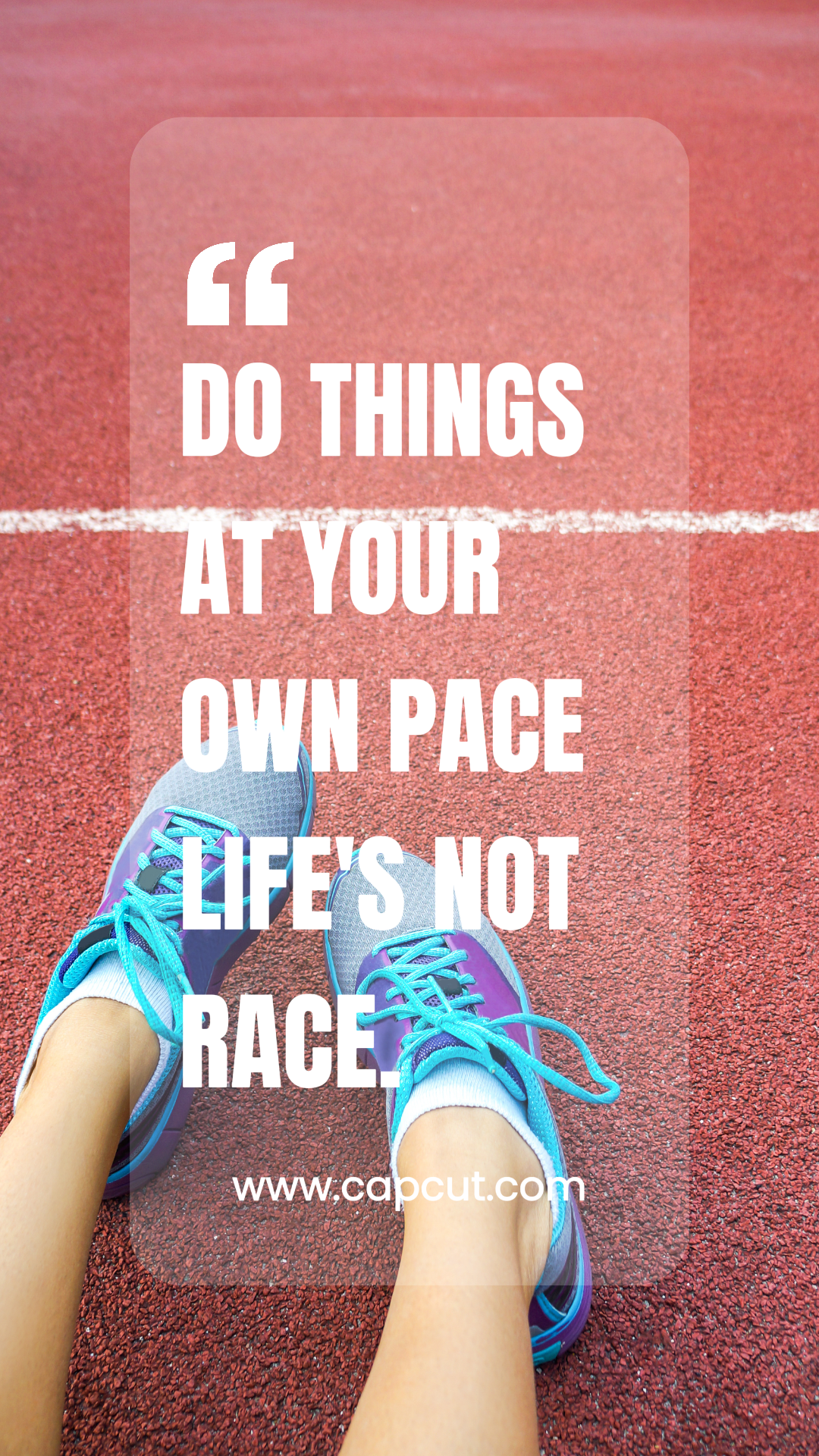 Esportes e Match Citações de atletismo Pôster criativo História do Instagram Branco Simples