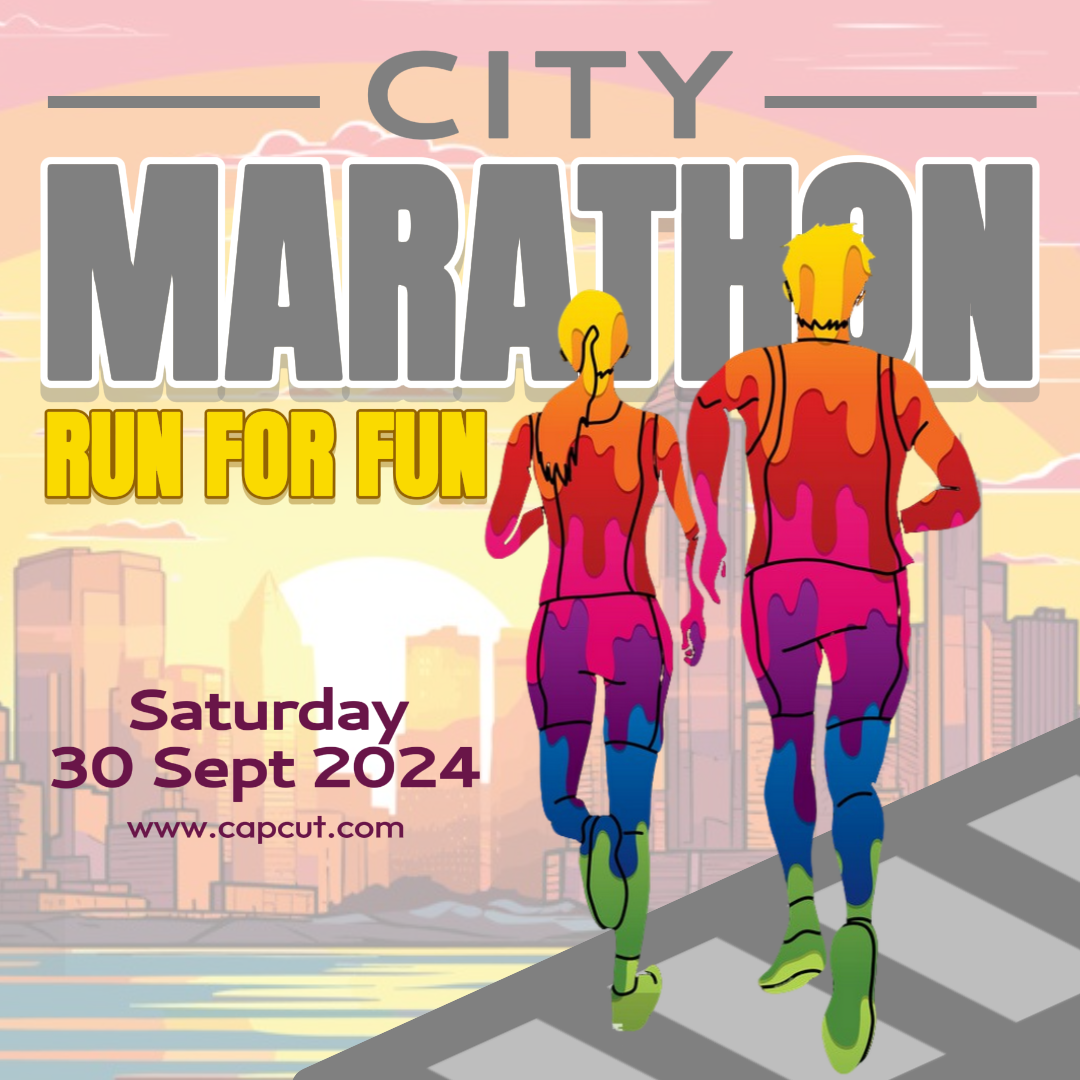 Deportes y Partido Atletismo Evento Póster Creativo Instagram post naranja Tema Divertido