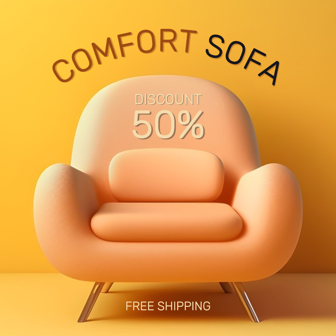 Meubles - E-commerce - Hero Image - Canapé jaune