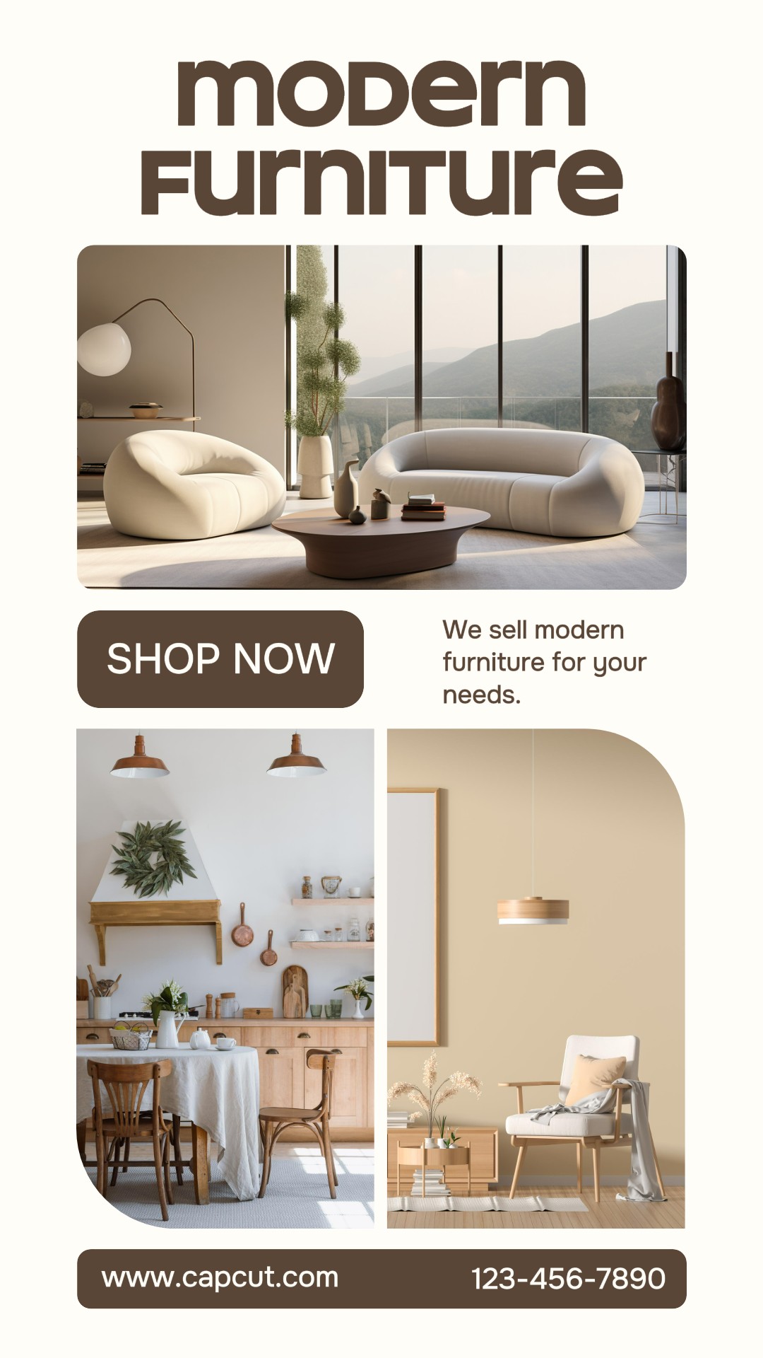 Template Furnitur Modern untuk Cerita