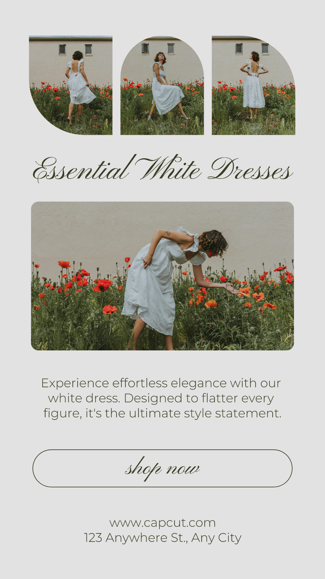 Clothing and shoes - marketing poster product display instagram story