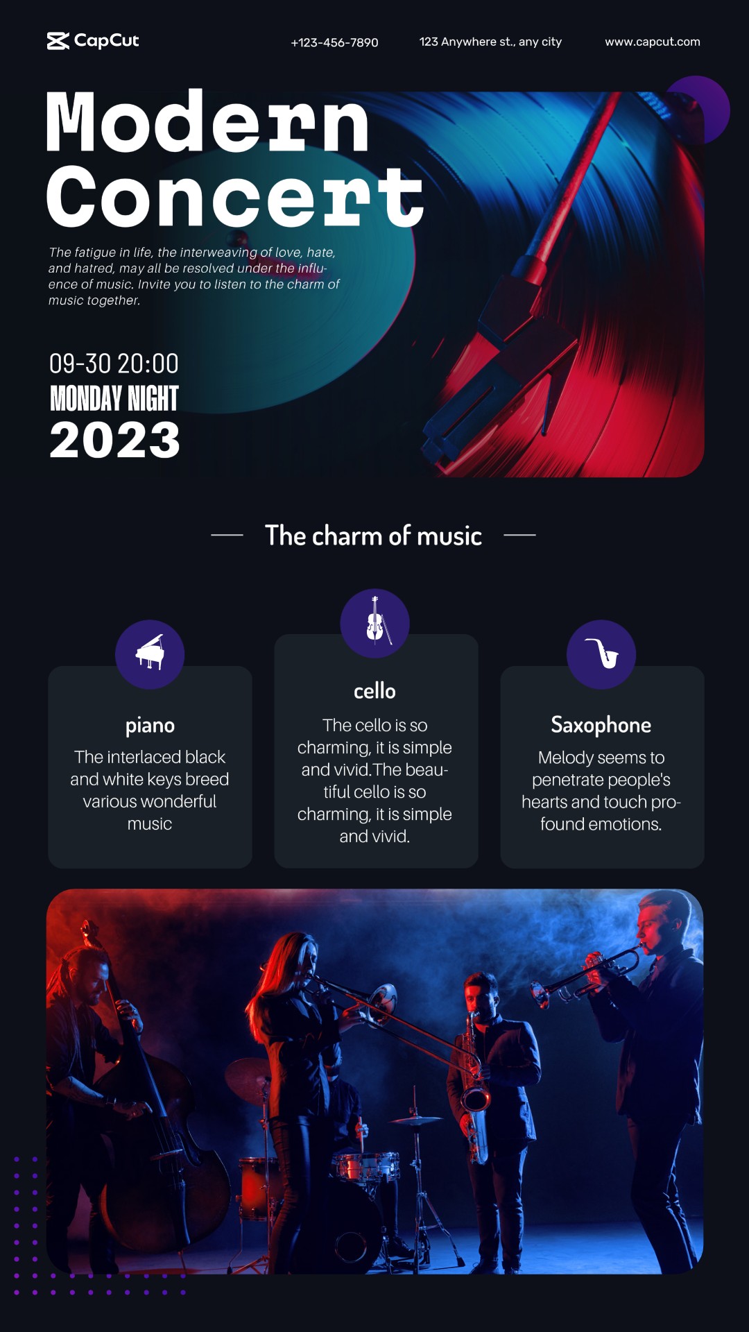 Entertainment Modern Concert Promotion d'événements