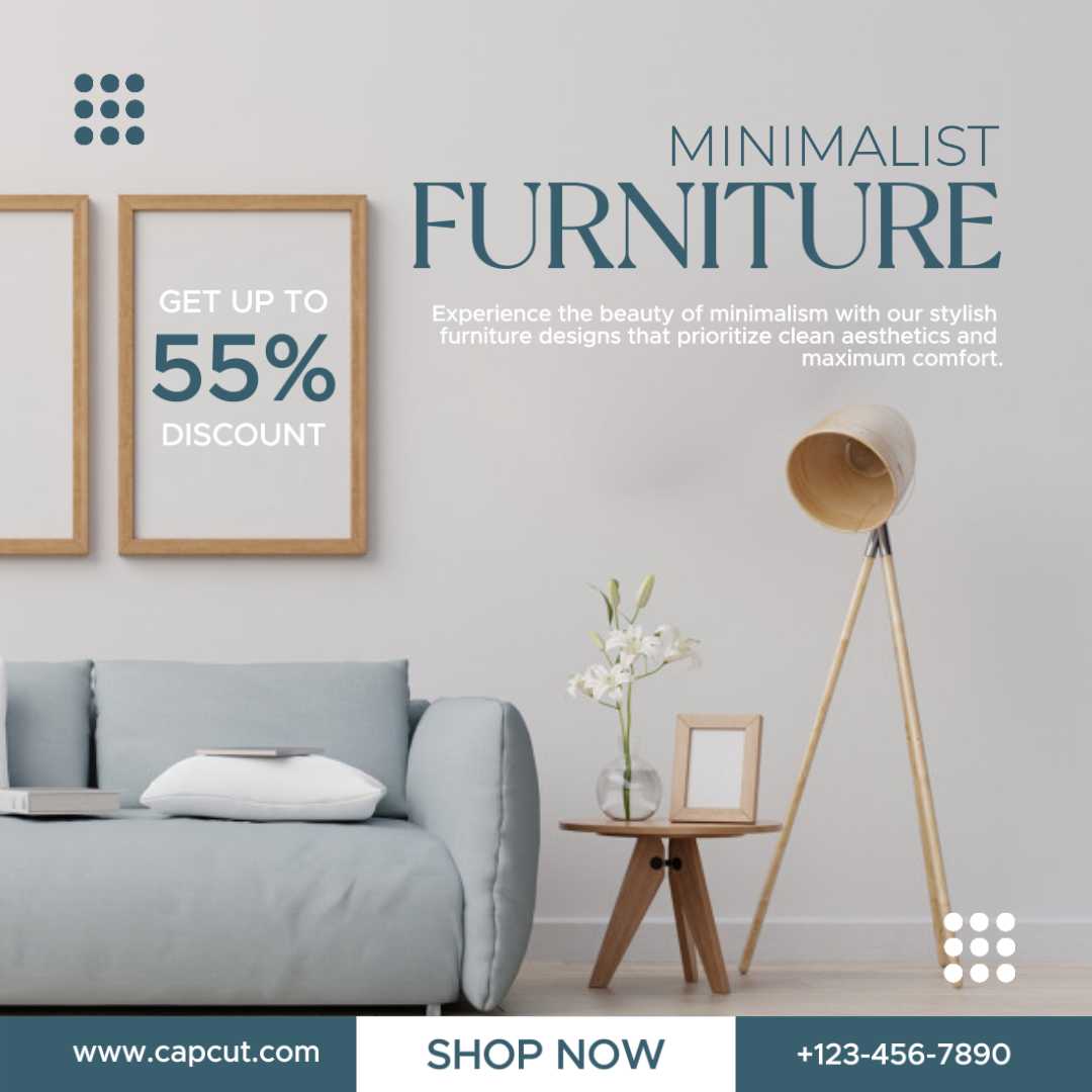 Minimalist Furniture Sale Promotion Instagram Post