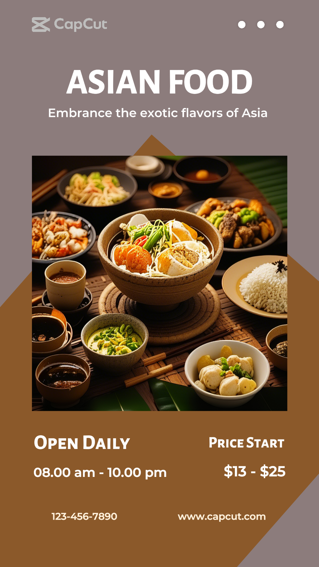 Food Product Display Instagram Story Asian Food 