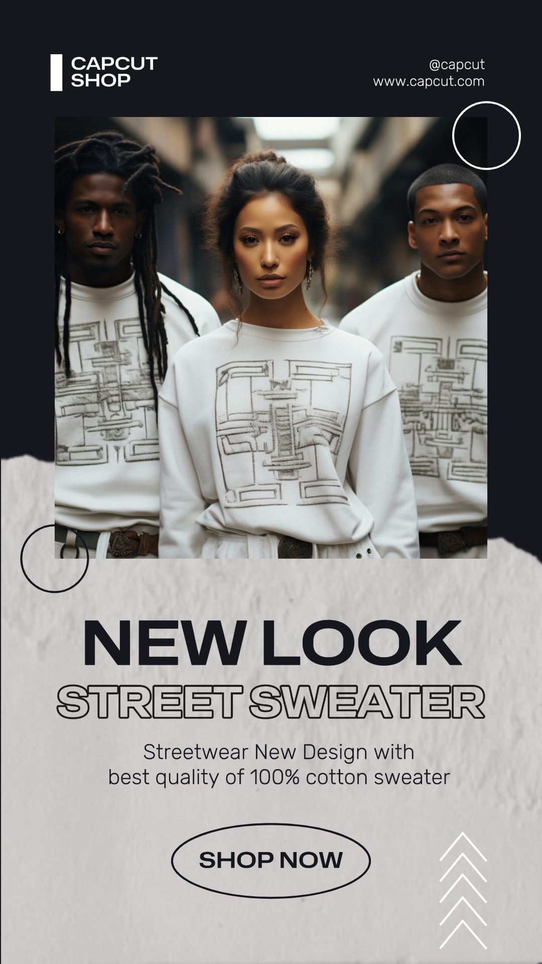 Sweater Product Display Streetwear Style Story