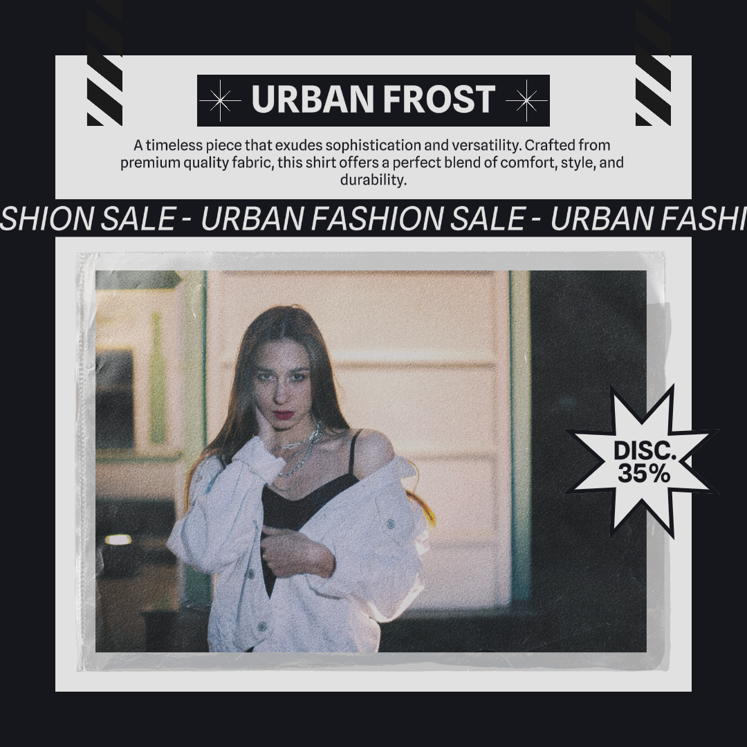 Pakaian dan sepatu - Poster Pemasaran Kaos Putih Promosi Instagram Post