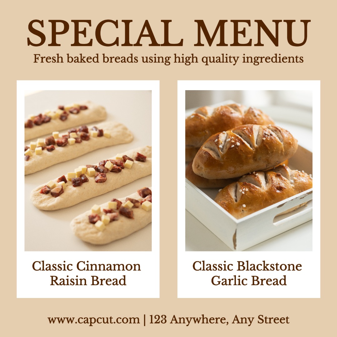 Comida Menu Especial Exibição Instagram Post