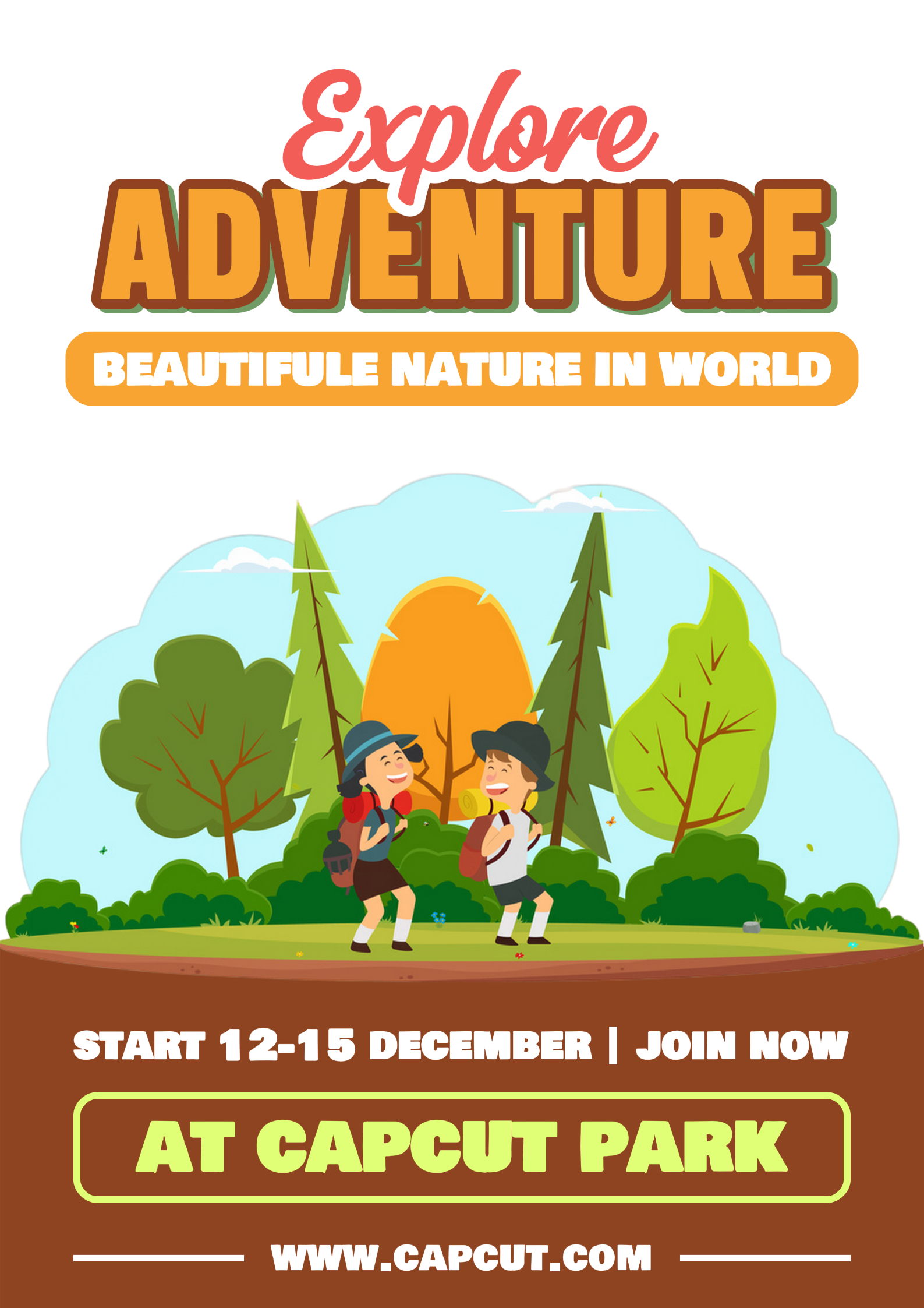 Não-marketing Atividade Camping Poster