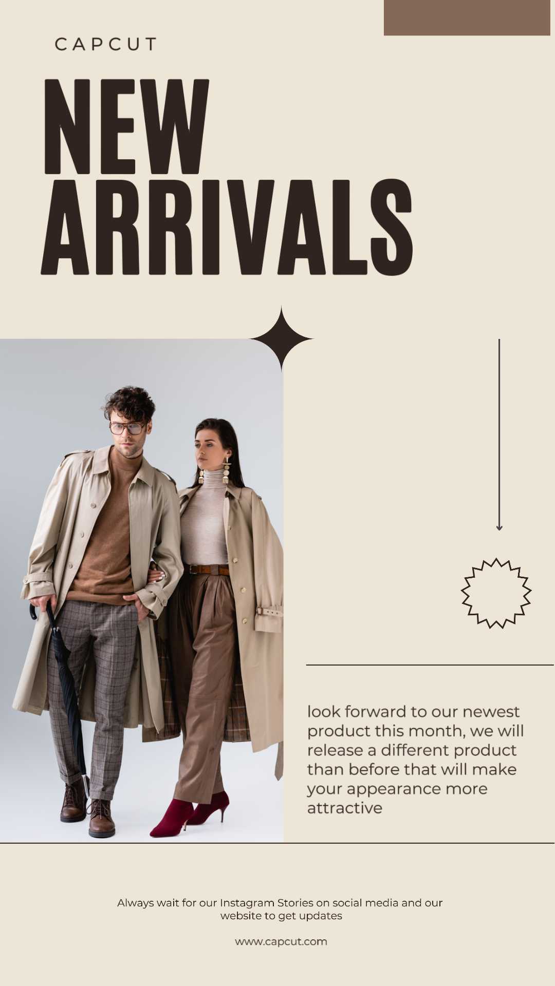 beige and brown minimalist new brand instagram sto