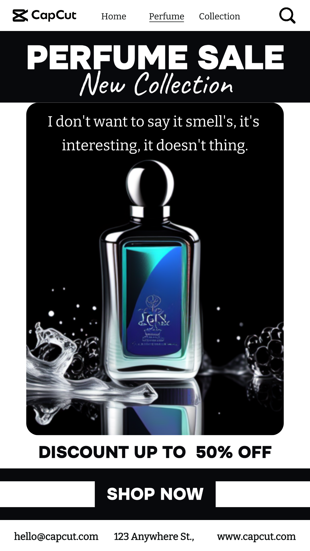 Promoción De Venta De Perfumes De Belleza