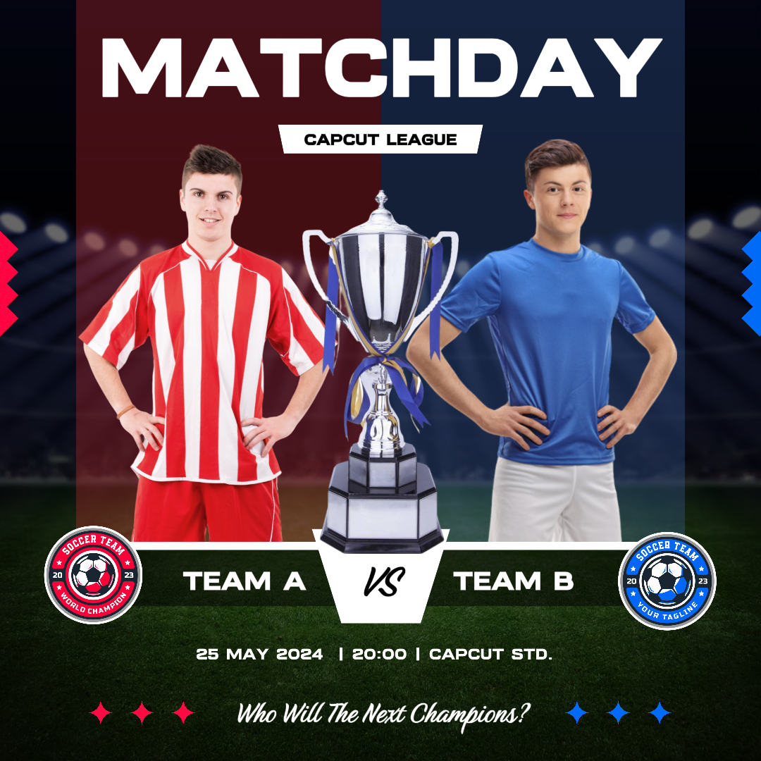 Jogo de futebol - Poster criativo Instagram Post