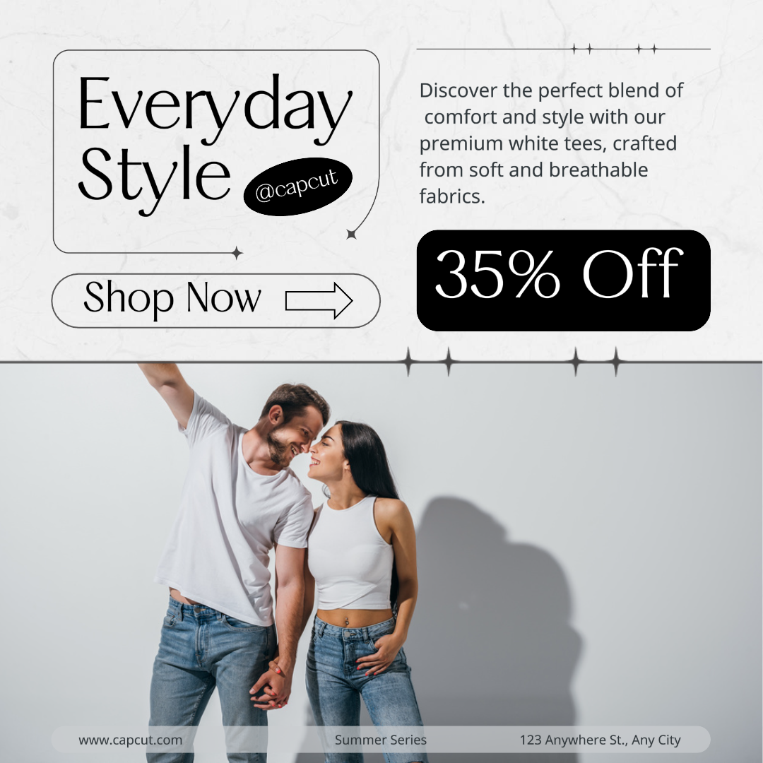 Ropa Moda Verano Promoción Venta Camisetas Instagram Post