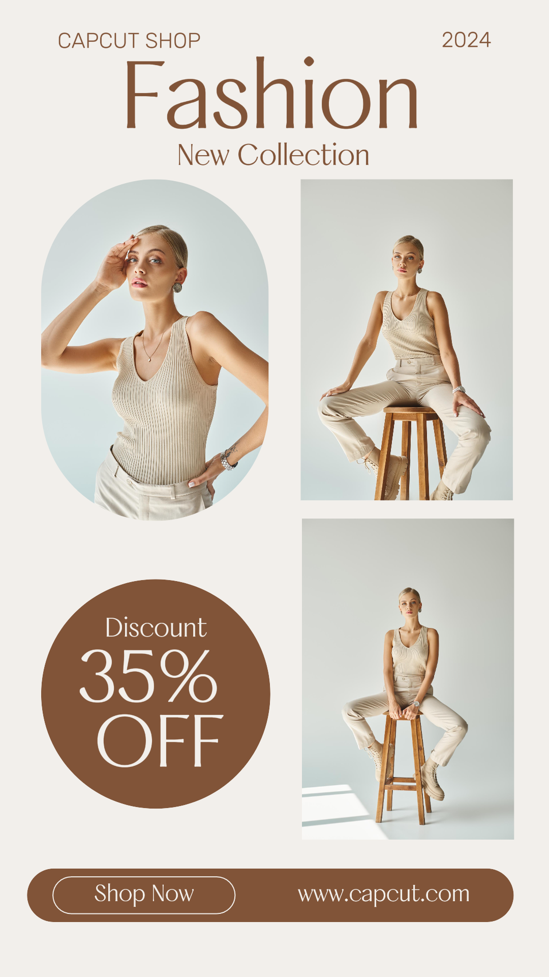 Clothing and shoes Marketing Poster Promotion Fashion Instagram Story