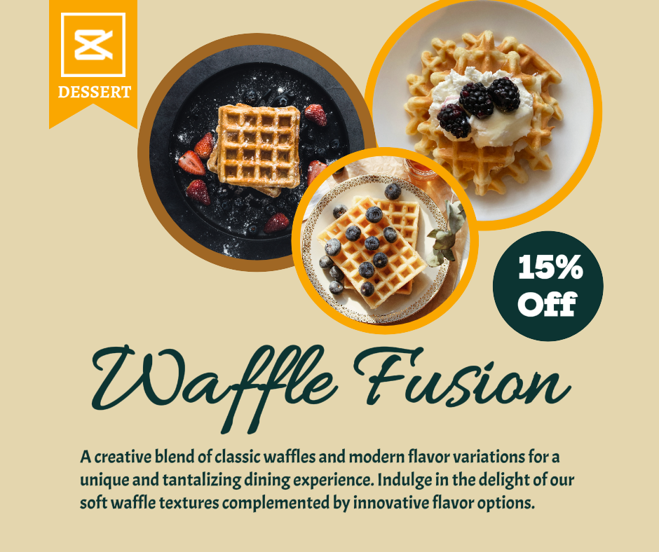 Waffel Fusion Rabatt Facebook Post