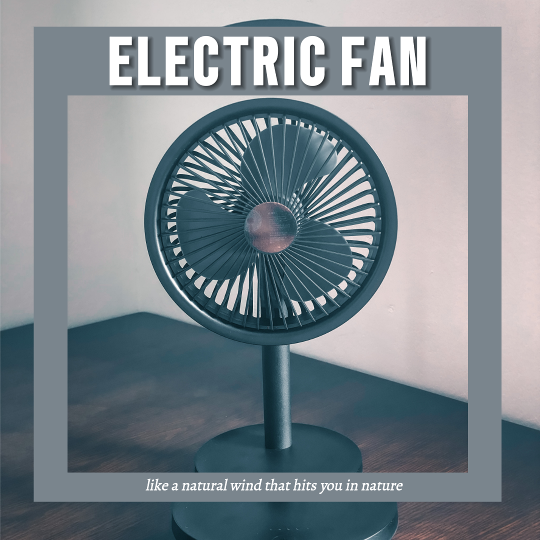 E - commerce electric fan blue product display