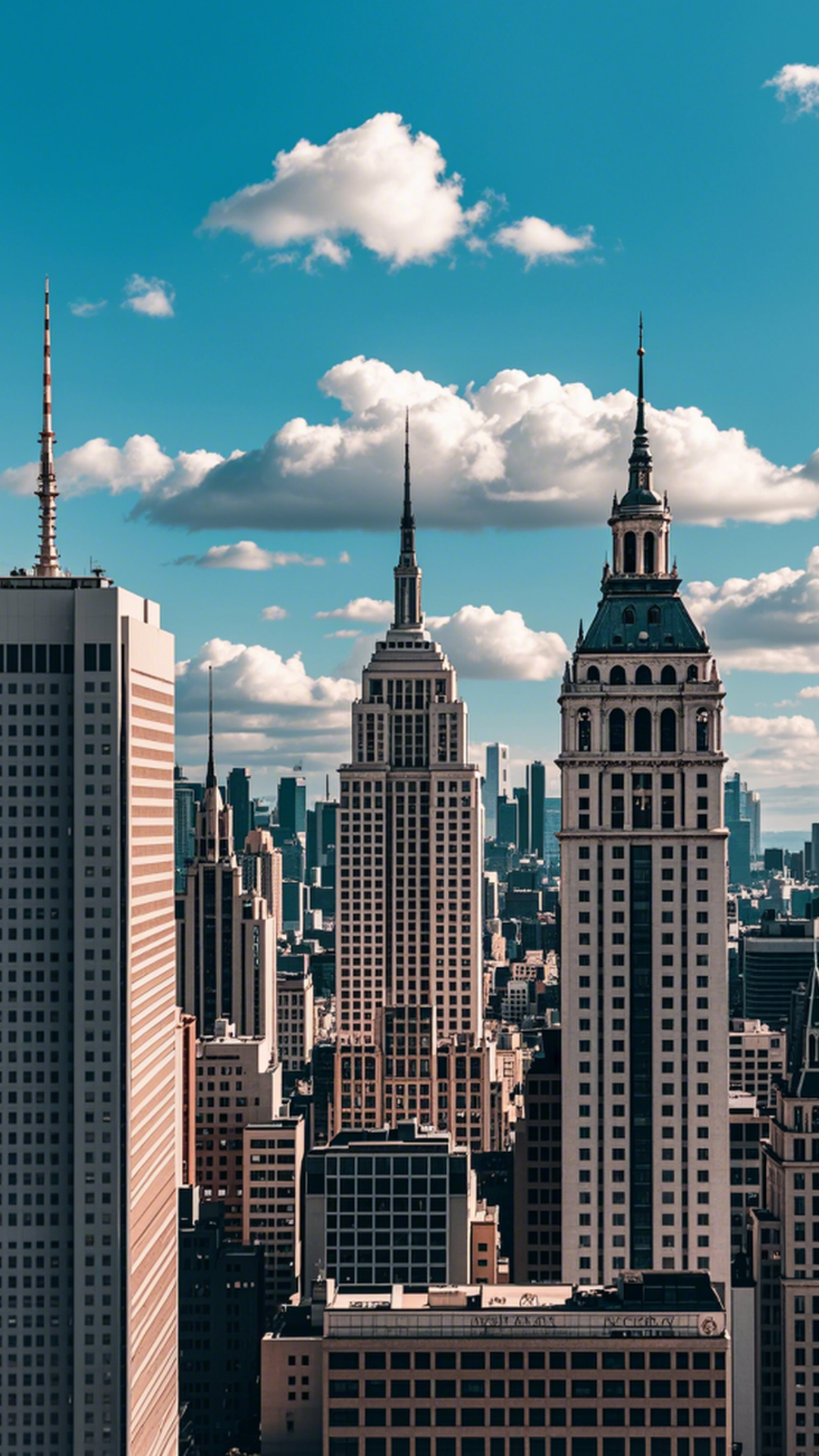 Wallpaper creative poster city