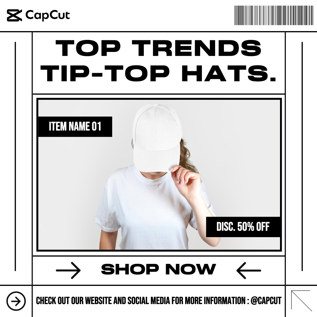 Fashion Hat Single Image Clean Instagram Post