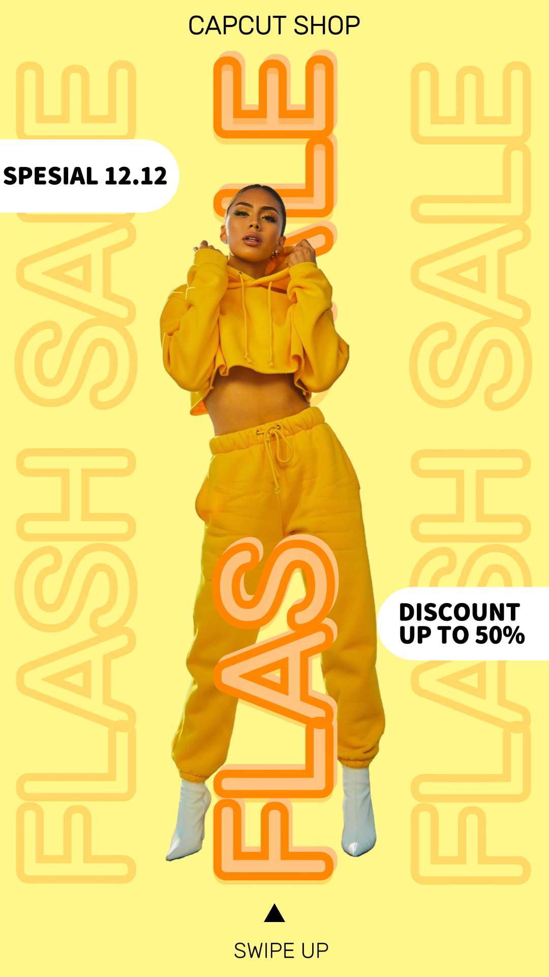FASHION FLASH SALE INSTAGRAM STORY YELLOW MINIMALIST 