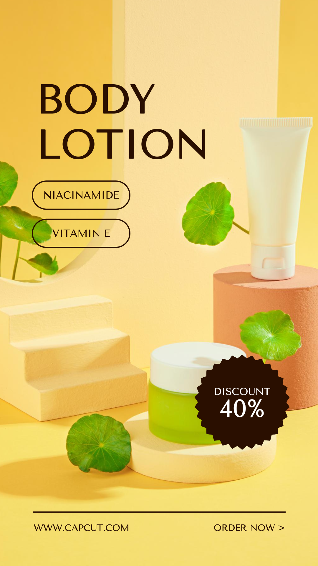 Pôster de Marketing de Cuidados de Beleza História do Instagram