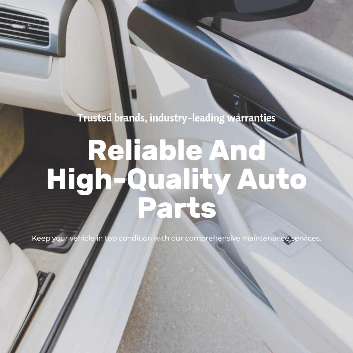 Exibição de efeitos de carros e peças de automóveis